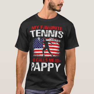 T-shirt Mon Joueur De Tennis Favori M'Appelle PAPPY