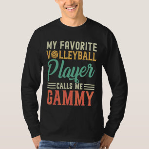 T-shirt Mon Joueur De Volley-Ball préféré m'appelle Gammy