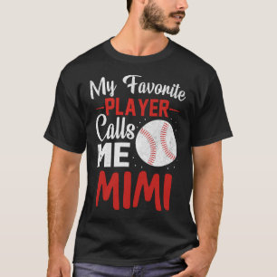 T-shirt Mon Joueur favori m'appelle MIMI Baseball