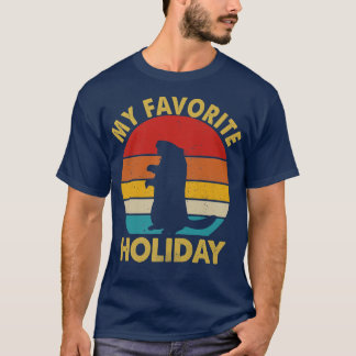 T-shirt Mon Jour Favori De Vacances Joyeux Jour De Marmott