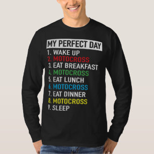 T-shirt Mon jour parfait Motocross Dirtbike Motocross Jour