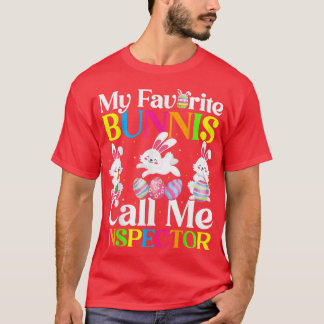 T-shirt Mon Lapin Favori M'Appelle Inspecteur Pâques 