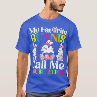 T-shirt Mon Lapin Favori M'Appelle Ménagère Pâques 