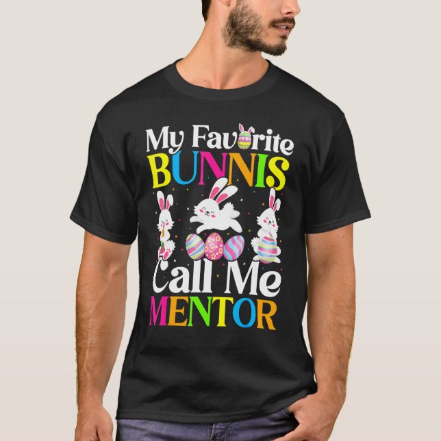 T-shirt Mon lapin préféré appelle-moi Mentor Pâques (Devant)