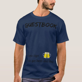 T-shirt Mon livre d'or pour la bière et le barbecue 