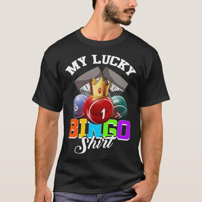 T-shirt Mon Lucky Bingo Shirt Bingo Player (Devant)