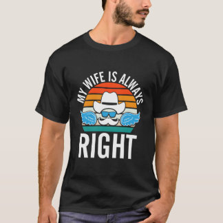 T-shirt Mon Mari A Droit Monsieur Humour Dit Mèmes