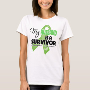 T-shirt Mon mari est un survivant - lymphome