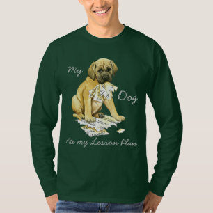 T-shirt Mon Mastiff a mangé mon plan de leçon