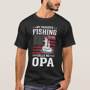T-shirt Mon meilleur ami de pêche m'appelle Opa Pêcheur ju