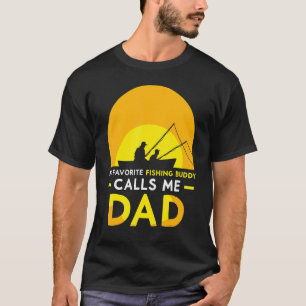 T-shirt Mon meilleur ami de pêche m'appelle Papa Buddies F