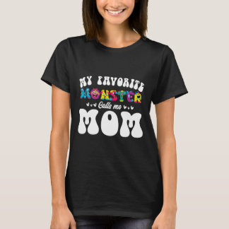 T-shirt Mon Monstre Favori M'Appelle Maman Amusante Mère H