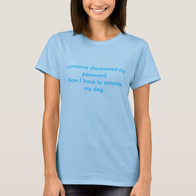 T-shirt mon mot de passe (Devant)