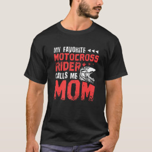 T-shirt Mon motocross favori m'appelle Maman Motocross