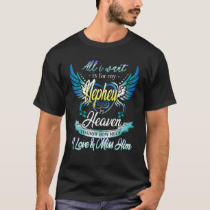 T-shirt Mon Nephew Dans Le Ciel J'Aime & Mlle Il Hommes Fe
