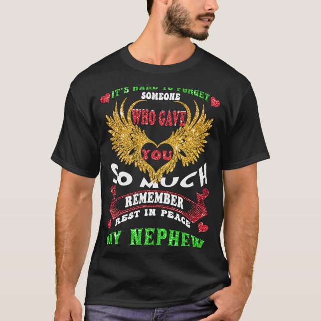 T-shirt Mon neveu manqué dans le ciel Mémorial de l'oncle  (Devant)