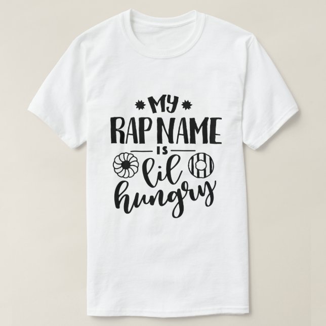 T-shirt Mon nom de rap a faim (Design devant)