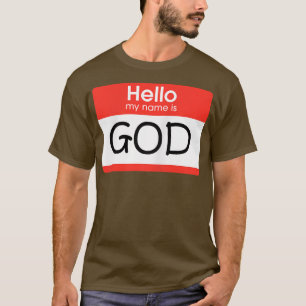 T-shirt Mon nom est DIEU I Lit Graphic Design I Limited Of