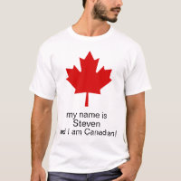 Mon nom est et je suis Canadien