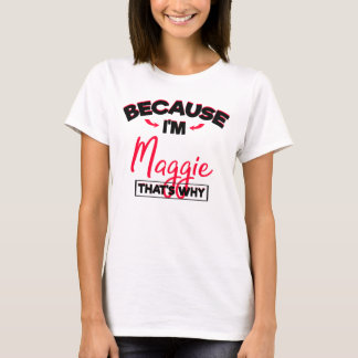 T-shirt Mon nom est Maggie Cute Gifts pour les filles nomm