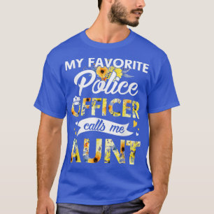 T-shirt Mon Officier De Police Préféré M'Appelle Tante Tou