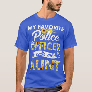 T-shirt Mon Officier De Police Préféré M'Appelle Tante Tou