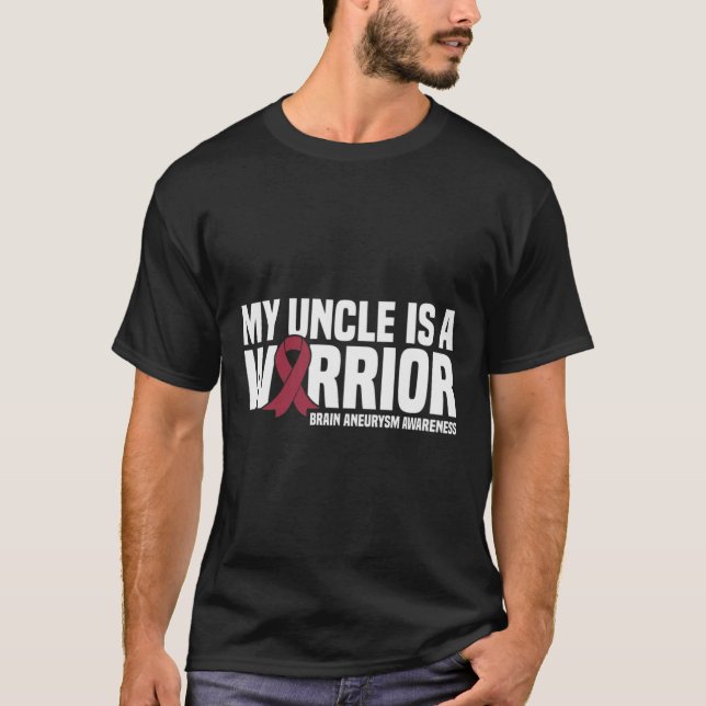 T-shirt Mon oncle est un Guerrier Cerveau Aneurie Sensibil (Devant)