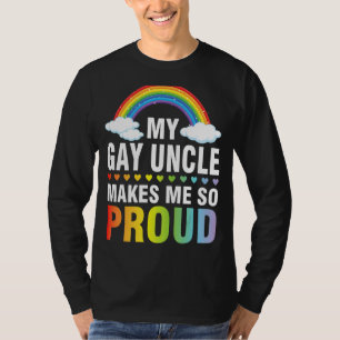 T-shirt Mon Oncle Gay Me Rend Si Fière Du Mois Lgbt Jour N