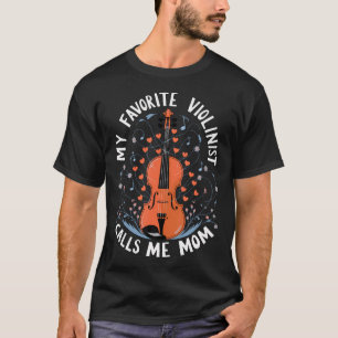 T-shirt Mon Orchestre de Violoniste Préféré M'appelle Mama