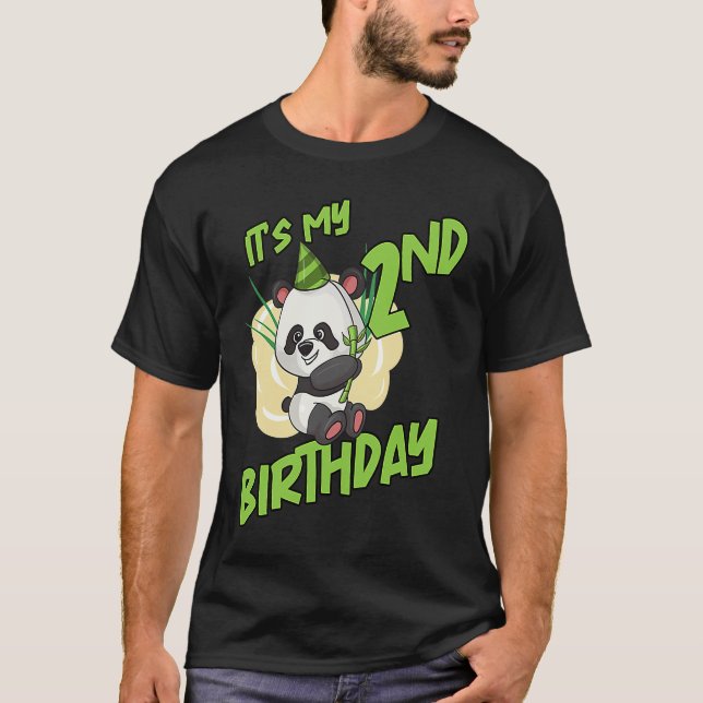 T-shirt Mon Panda d'anniversaire (Devant)