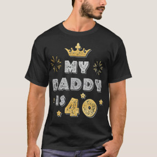 T-shirt Mon papa est 40 Drôle cadeau pour père pour 40e