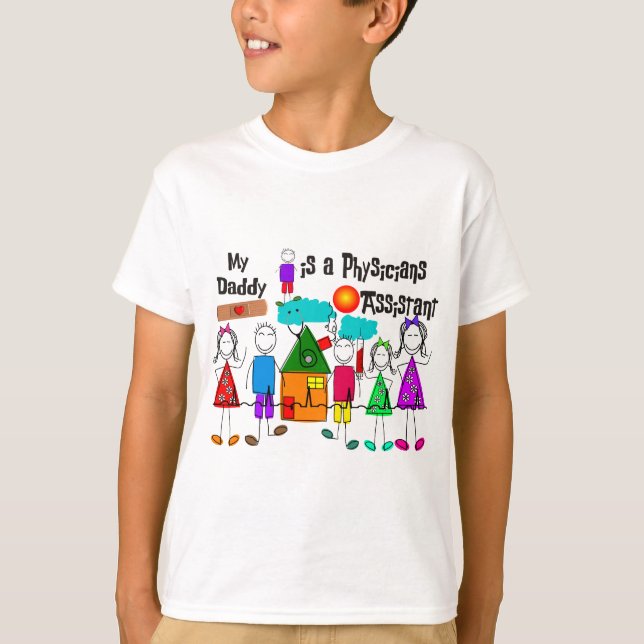 T-shirt Mon papa est des médecins auxiliaires (Devant)