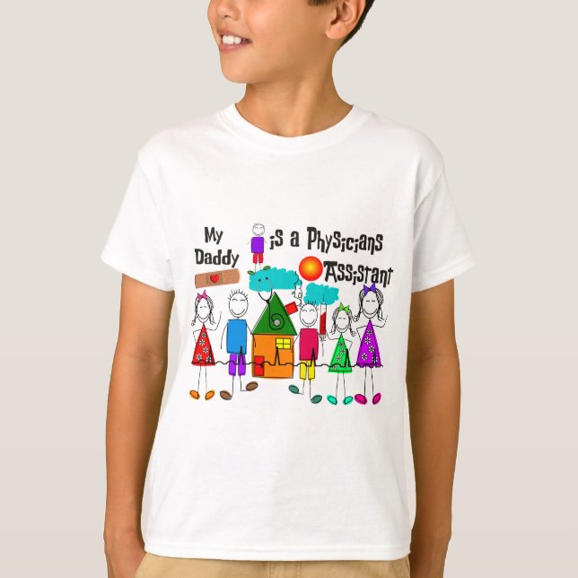 T-shirt Mon papa est des médecins auxiliaires (Devant)