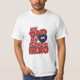 T-shirt Mon papa, mon super héros