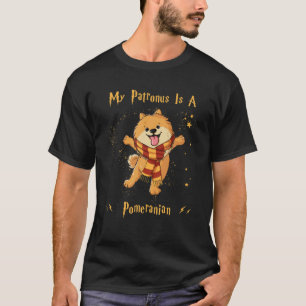 T-shirt Mon Patronus Est Un Chien Magique Poméranien Drô