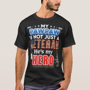 T-shirt Mon Pawpaw n'est pas seulement un vétéran Il est m