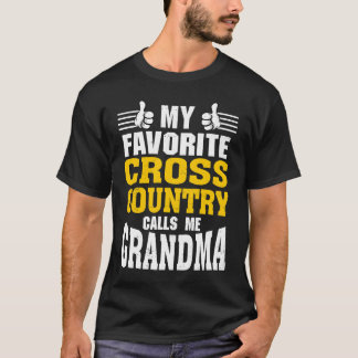 T-shirt Mon pays favori me traite de grand-mère