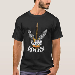 T-shirt Mon père déchire Rock And Roll Rock électronique