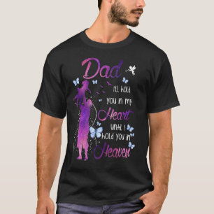 T-shirt Mon père est ma fille de papa de l'ange gardien