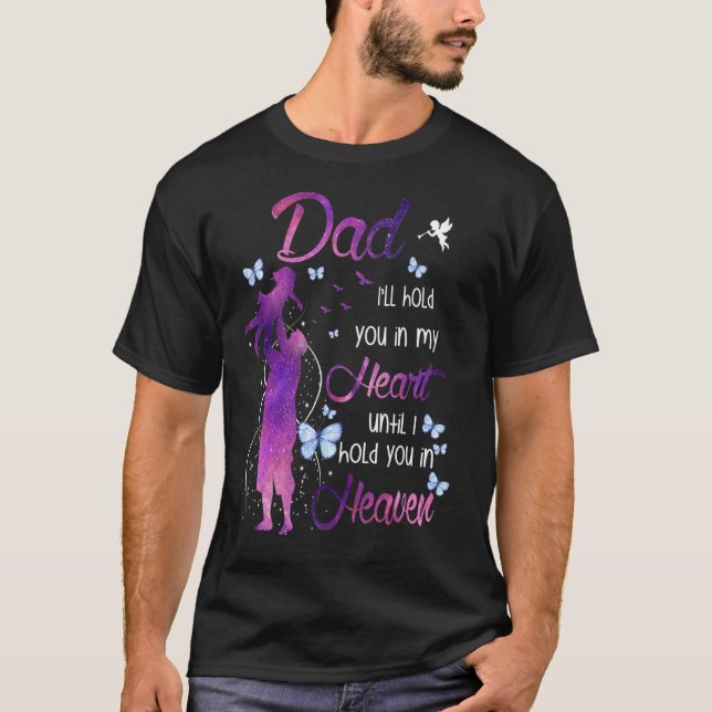 T-shirt Mon père est ma fille de papa de l'ange gardien (Devant)