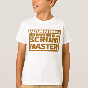 T-shirt mon père est maître de scrum