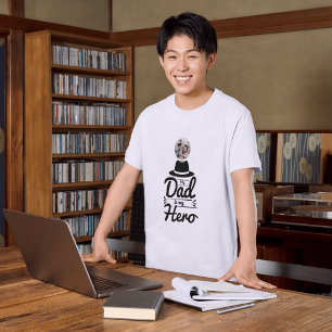 T-shirt Mon Père Est Mon Héros  Fête des pères spéciale av