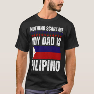 T-shirt Mon père est Philippin Philippine Pride Flag Herit