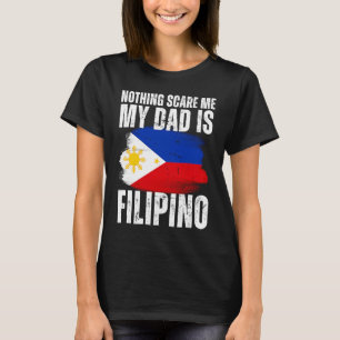 T-shirt Mon père est Philippin Philippine Pride Flag Herit