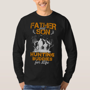 T-shirt Mon père et mon fils, potes de chasse pour cadeau