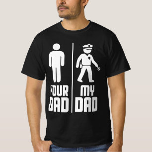 T-shirt Mon père, policier