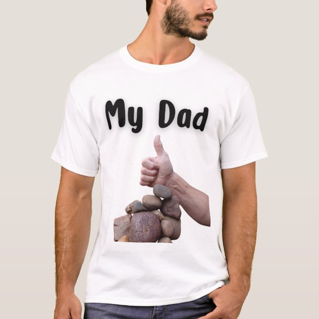 T-shirt Mon père Rocks (Devant)