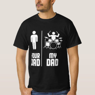 T-shirt Mon père, ton père, batteur