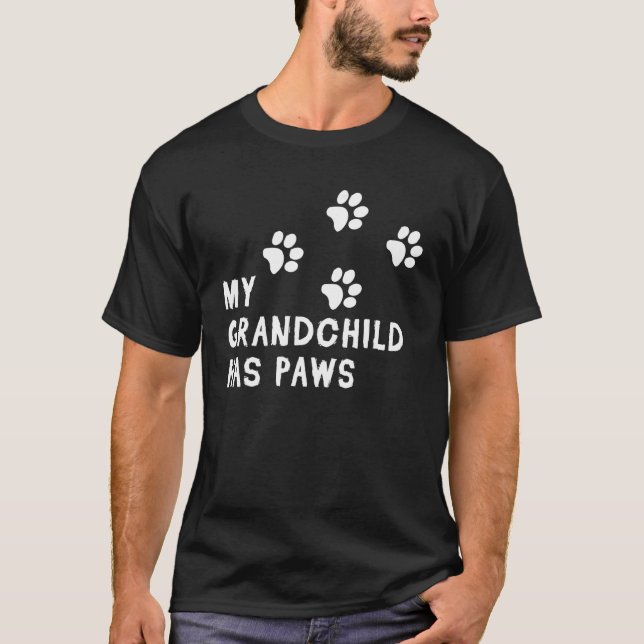 T-shirt Mon Petit-Enfant A Des Parents De Fourrure De Chie (Devant)