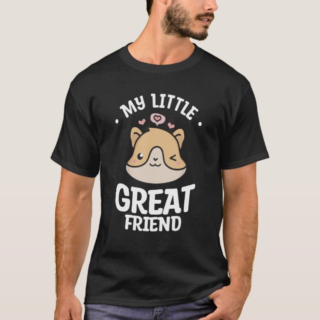 T-shirt Mon Petit Grand Ami Cute Hamsters Pour Hamster (Devant)